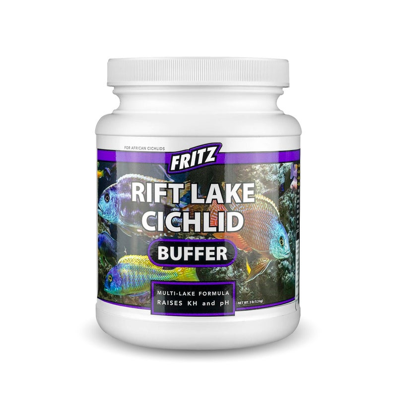 Fritz Aquatics Rift Lake Cichlid Buffer Multi-Lake Formula Raises KH & pH (3-Pound) - Image 1